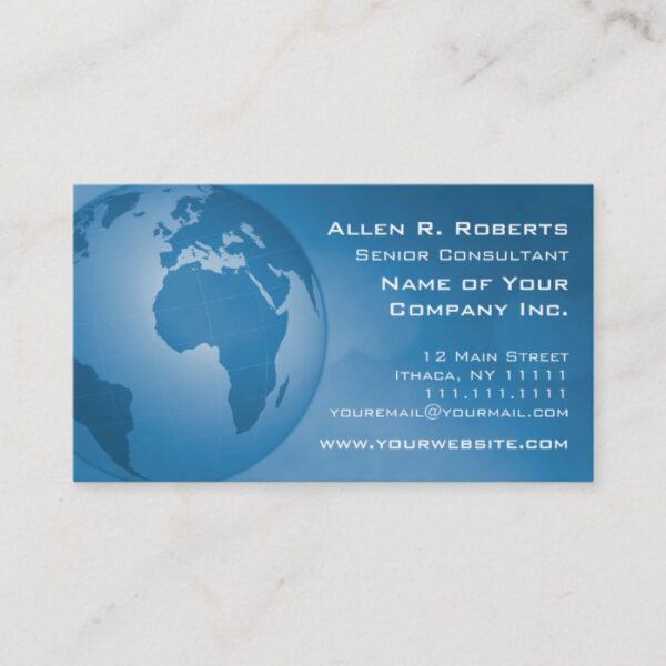 Global Commerce EMEA Europe Africa Middle East Business Card