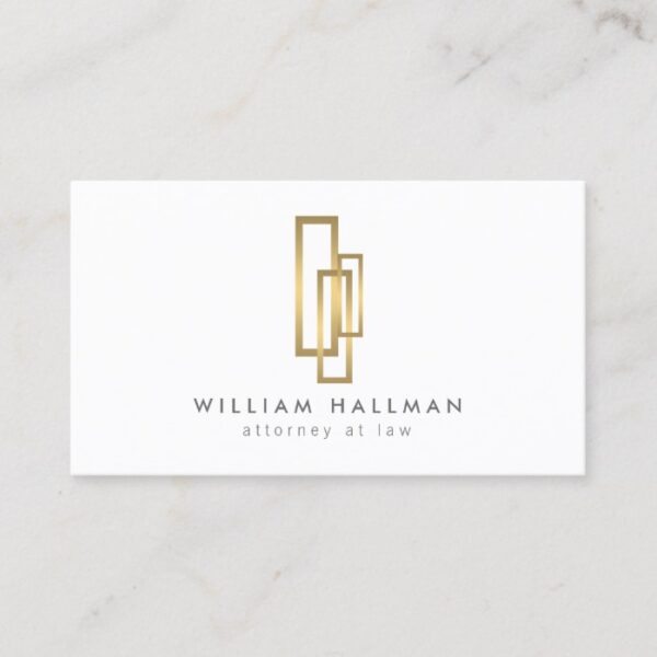Gold Boxes Professionally Elegant Business Card
