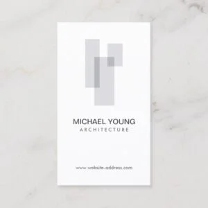 GRAY BLOCKS LOGO for Architects, Builders, Design Business Card