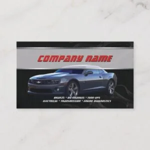 Gray Camaro Business Cards