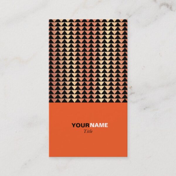 Groupon Modern Orange Business Card
