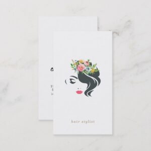 Hair Stylist Professional Logo Modern Elegant Business Card