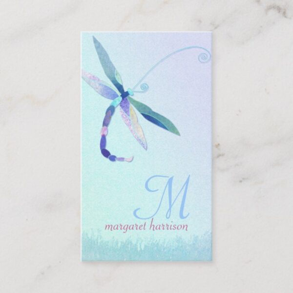 Hazy Morning Dragonfly Professional Business Cards