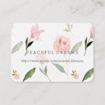 Hello Beautiful Watercolor Floral Business Card