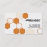 Hexagons – Orange Business Card