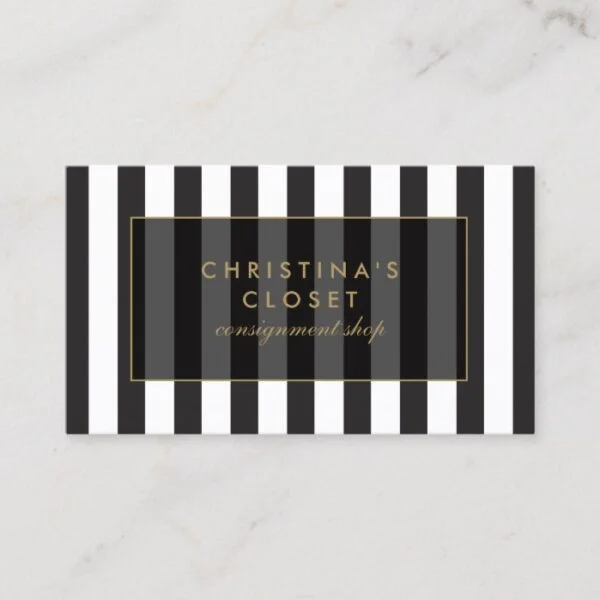 High Fashion Consignment, Boutique Business Card