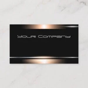 Highlight Bronze Black Professional Business Card