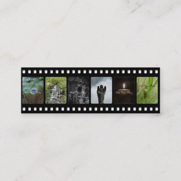 Horizontal Film Strip Photography Business Cards