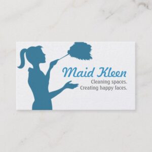 HouseCleaning Housekeeper Maid Business Card