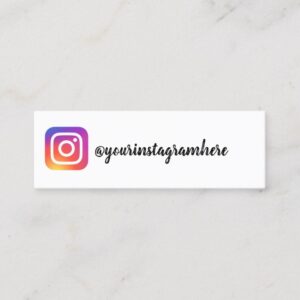 instagram social media modern trendy business card