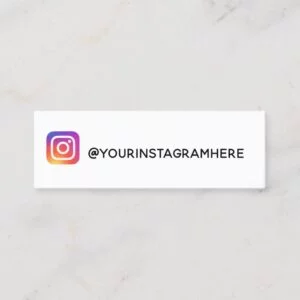 instagram social media modern trendy business card