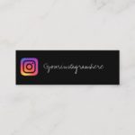 instagram social media trendy business card