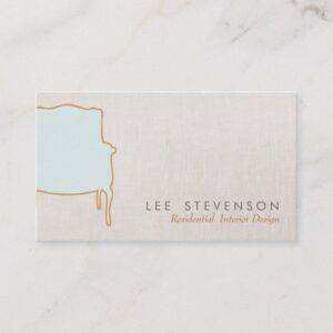 Interior Design  French Chair  Business Card