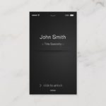 iPhone iOS Style – Simple Generic Black and White Business Card