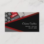 iWrite – Novelist Writer Editor Business Card