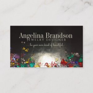 Jewelry Designer Colorful Diamond Style Card