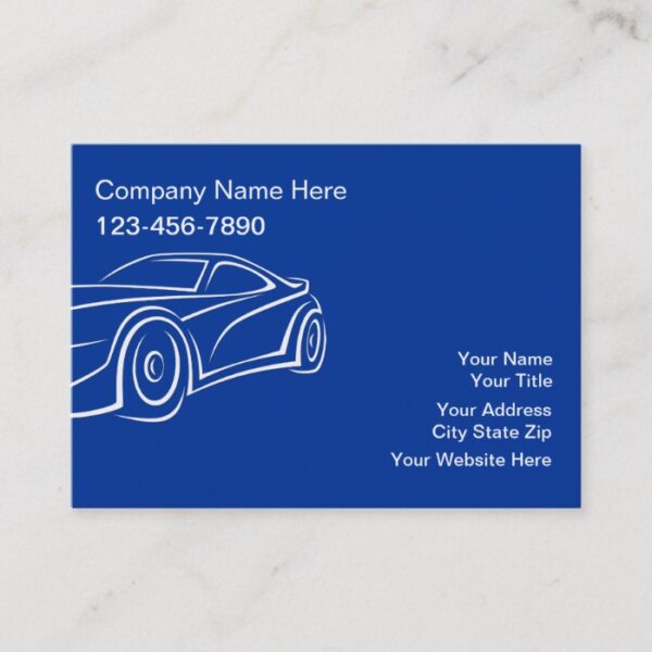 Large Automotive Business Cards