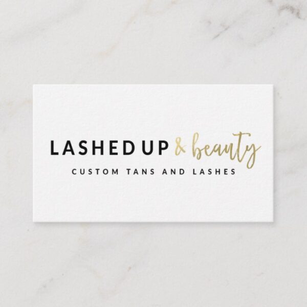 Lashed Up & Beauty Business Cards