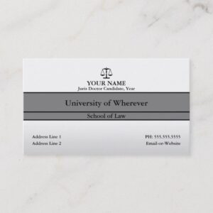 law student business card