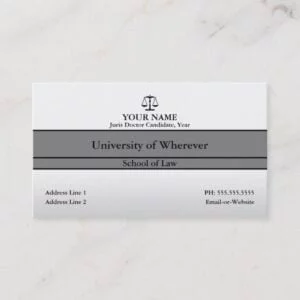 law student business card