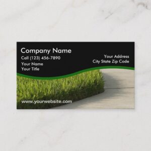Lawn Care Services Design Business Card