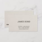 Letterpress Personsal Professional Business Card