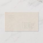 Letterpress Professional Simple Business Card