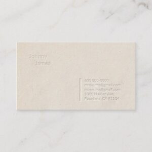 Letterpress Professional Simple Business Card