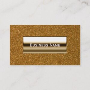 Luxury Gold Label Glitter Background Business Card