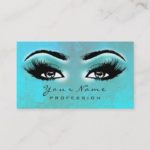Makeup Eyebrow Eyes Lashes Brown Ocean Lux Business Card
