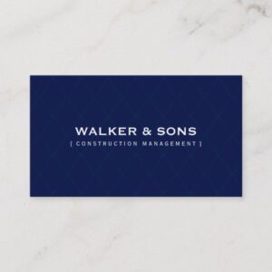 MASCULINE BUSINESS CARD :: simply smart  navy blue