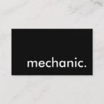 mechanic. business card