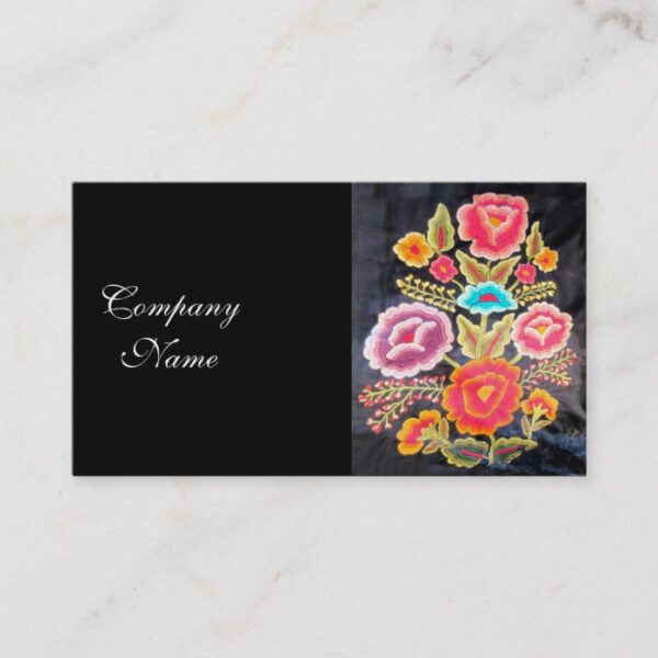 Mexican Embroidery design Business Card