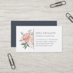 Midsummer Floral Wedding Planner Business Card