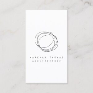 Minimal and Modern Designer Scribble Logo Business Card