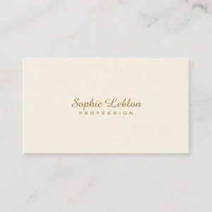 minimalist elegant basic simple plain business card