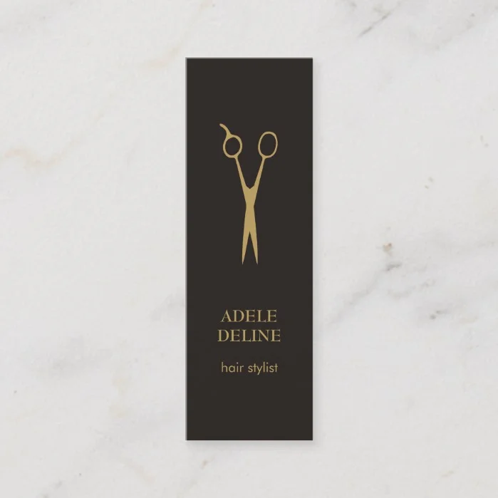 Minimalist Elegant Hair Stylist Business Card