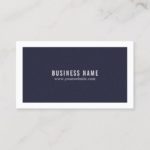 Minimalist Elegant Texture Blue White Consultant Business Card