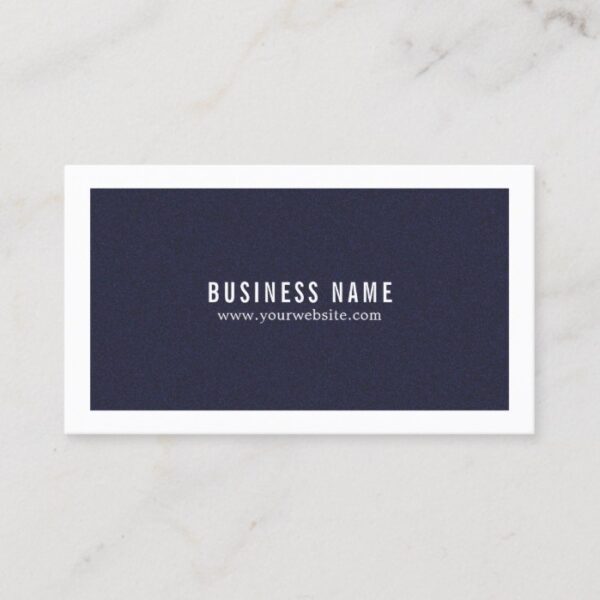 Minimalist Elegant Texture Blue White Consultant Business Card