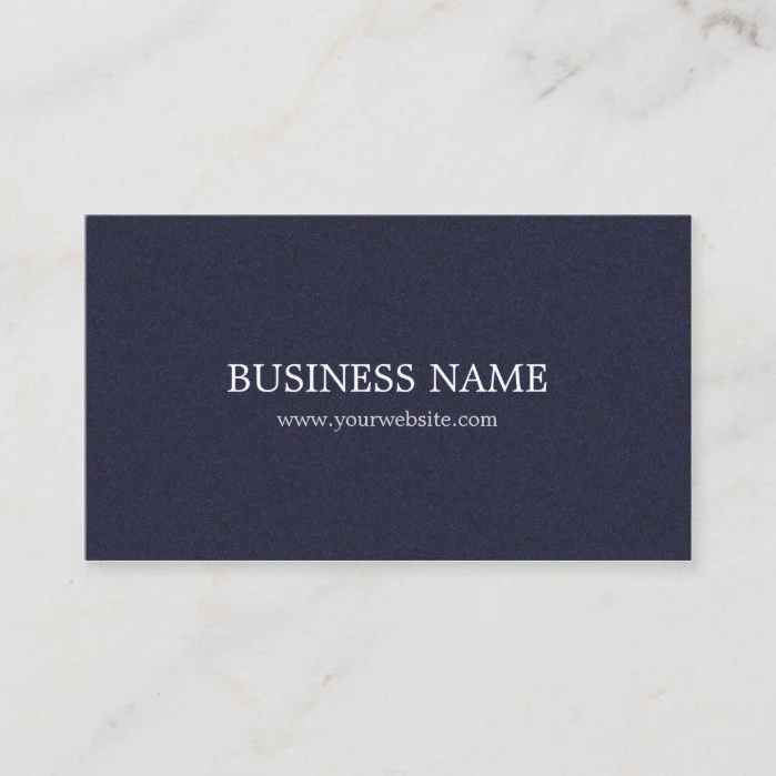 Minimalist Elegant Textured Blue Consultant Business Card