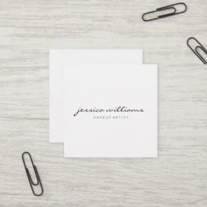 Minimalist Modern Professional Square II Square Business Card