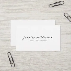 Minimalist Modern Professional Update Business Card