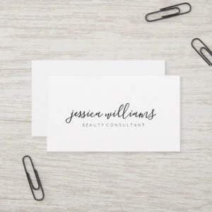 Minimalist Modern Script Business Card