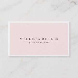 Minimalist Pink Rose Quartz Business Card