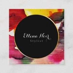 Minimalist, Professional,Modern, Elegant Square Business Card