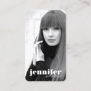 Models and Actors Modern Headshot V Business Card