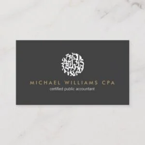 Modern Accountant, Accounting Business Card