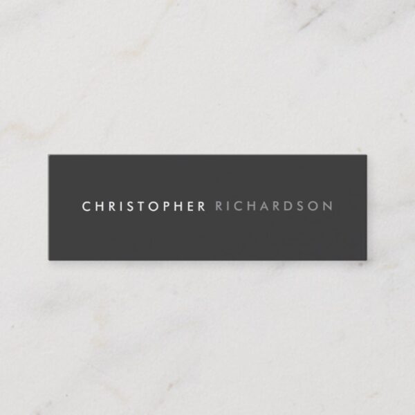 MODERN and MINIMAL No. 4 Skinny Business Card