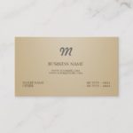 Modern and Monogram Business Card