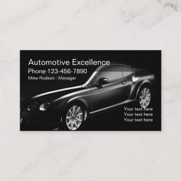 Modern Automotive Business Design Business Card